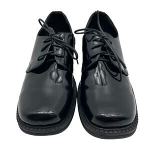 Dr Tuxedo Brent Black Upper Square Toe Derby Mens 7M Dress Shoes